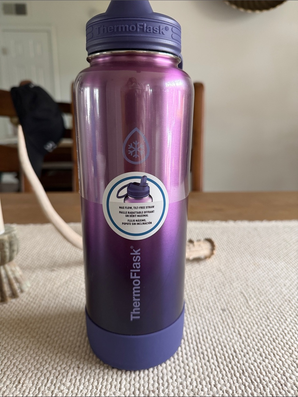 ThermoFlask Purple Ombre Insulated Bottle - Portable Hydration